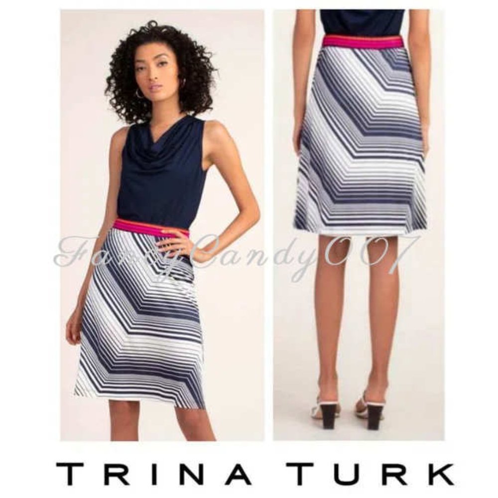 Trina Turk Caswell Pattern Skirt Size M